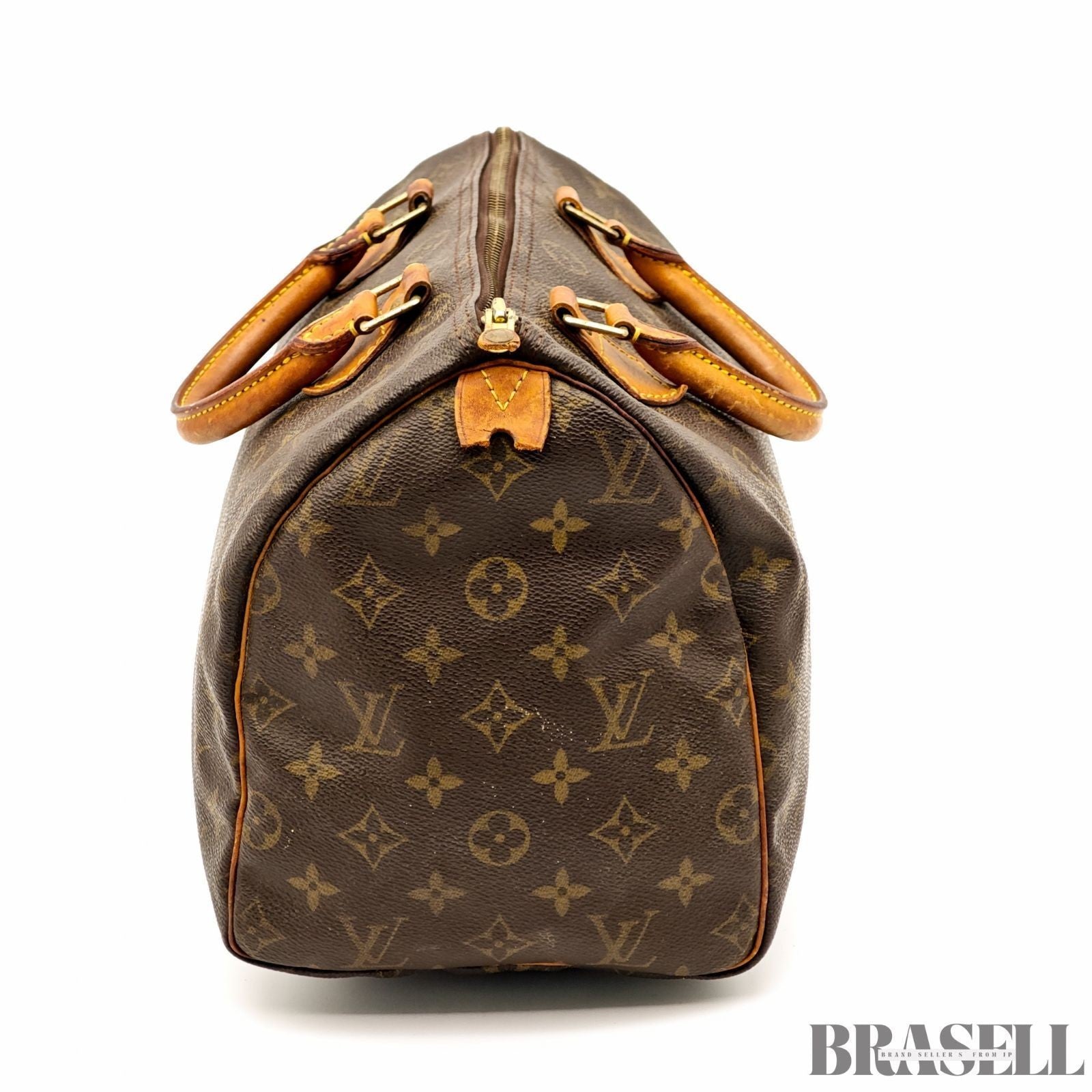 Louis Vuitton Monogram Speedy 30 M41108 Handbag Mini Boston Bag Canvas Brown
