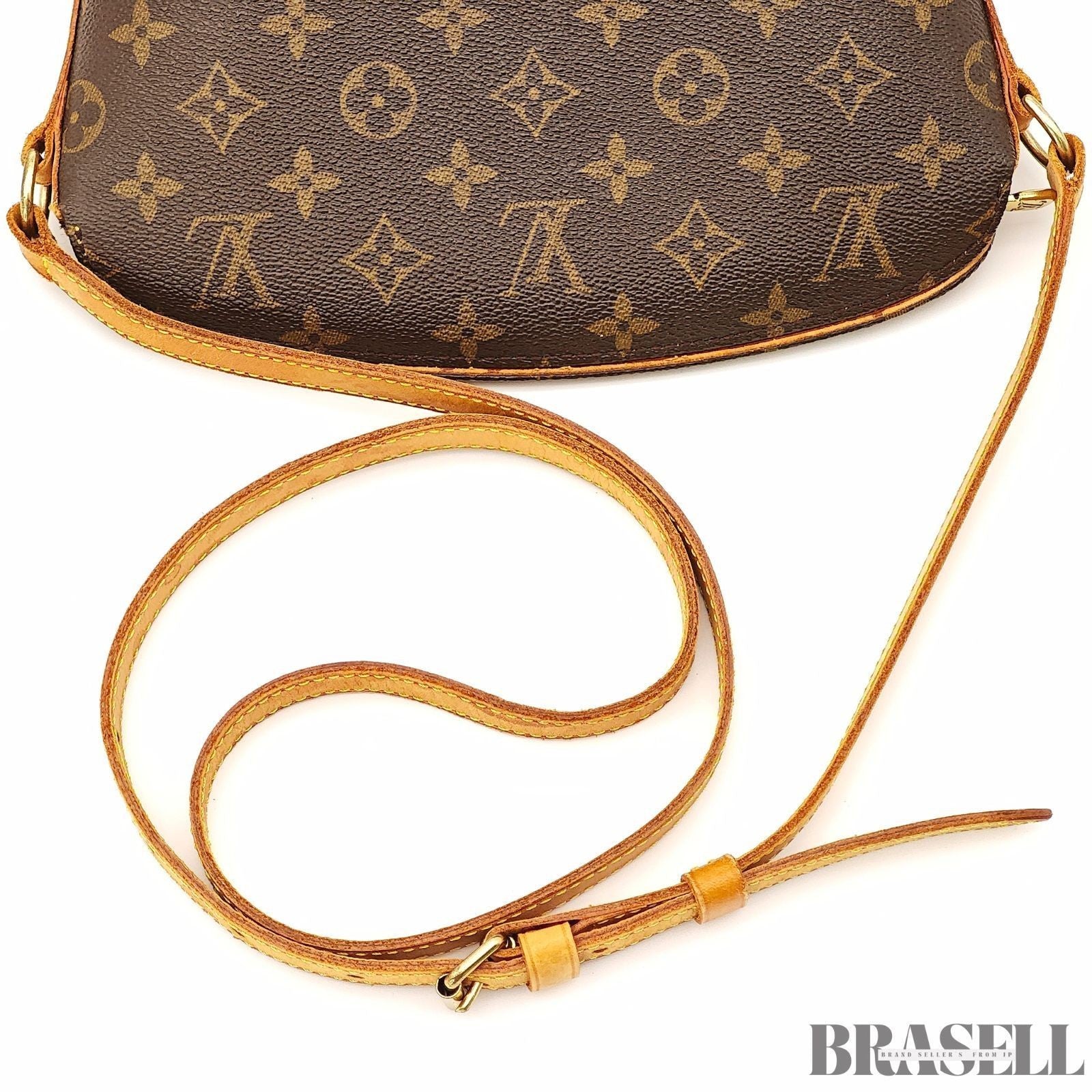 Louis Vuitton Monogram Drouot M51290 Shoulder Bag Crossbody Leather Brown Women