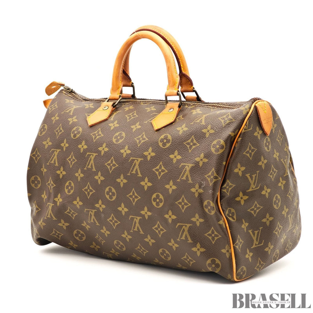 LOUIS VUITTON Speedy 35 M41524 Handbag Brown Monogram Canvas Mini Boston Bag