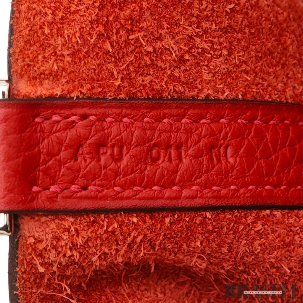 Hermes Picotin Lock PM Rouge De Coeur Bucket Bag With Box Dust Bag Padlock Key