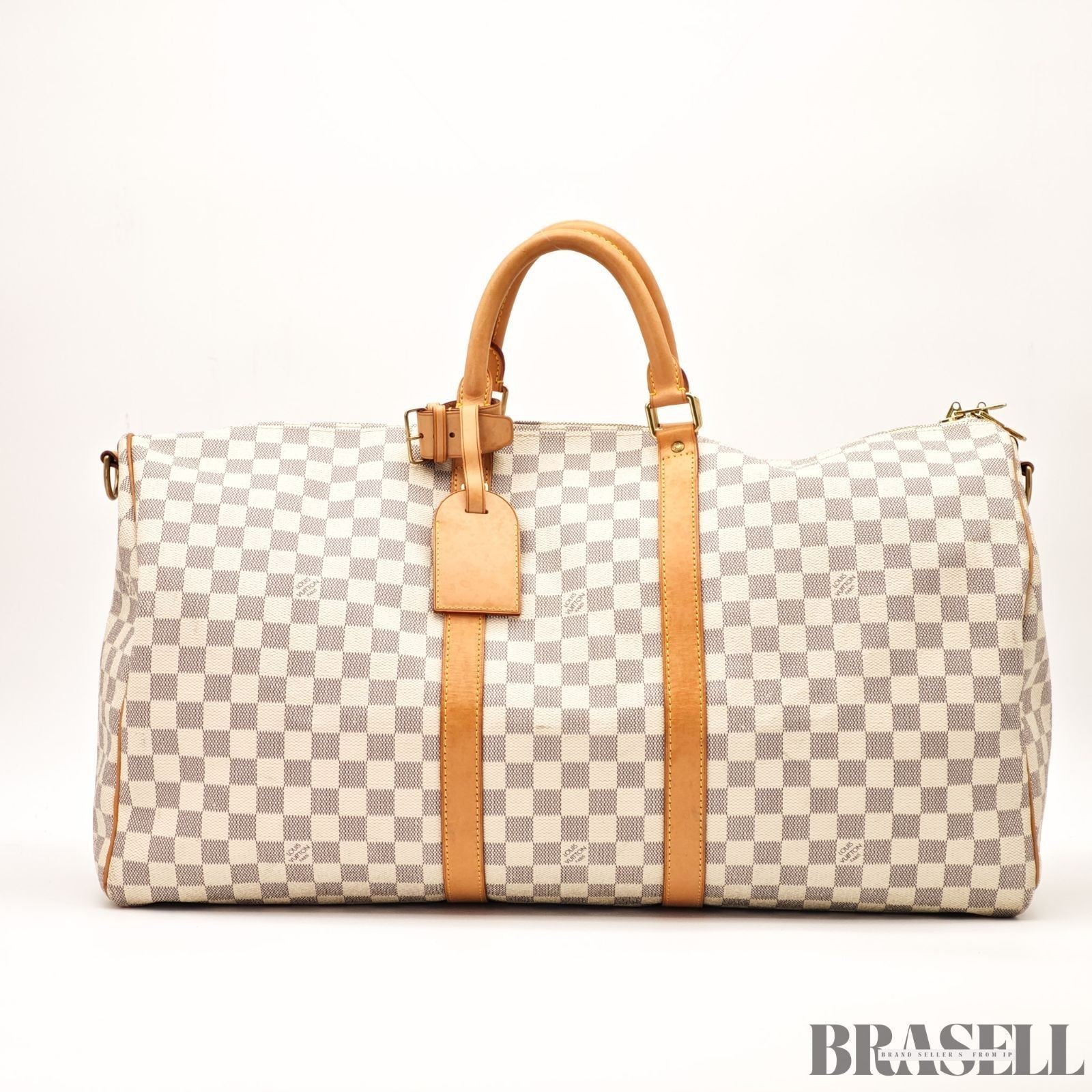 LOUIS VUITTON Keepall Bandouliere 55  Damier Azur N41429 Boston Bag