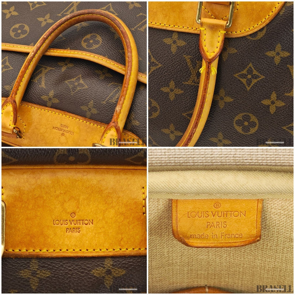 LOUIS VUITTON Monogram M47270 Monogram Deauville Tote Bag Handbag Brown