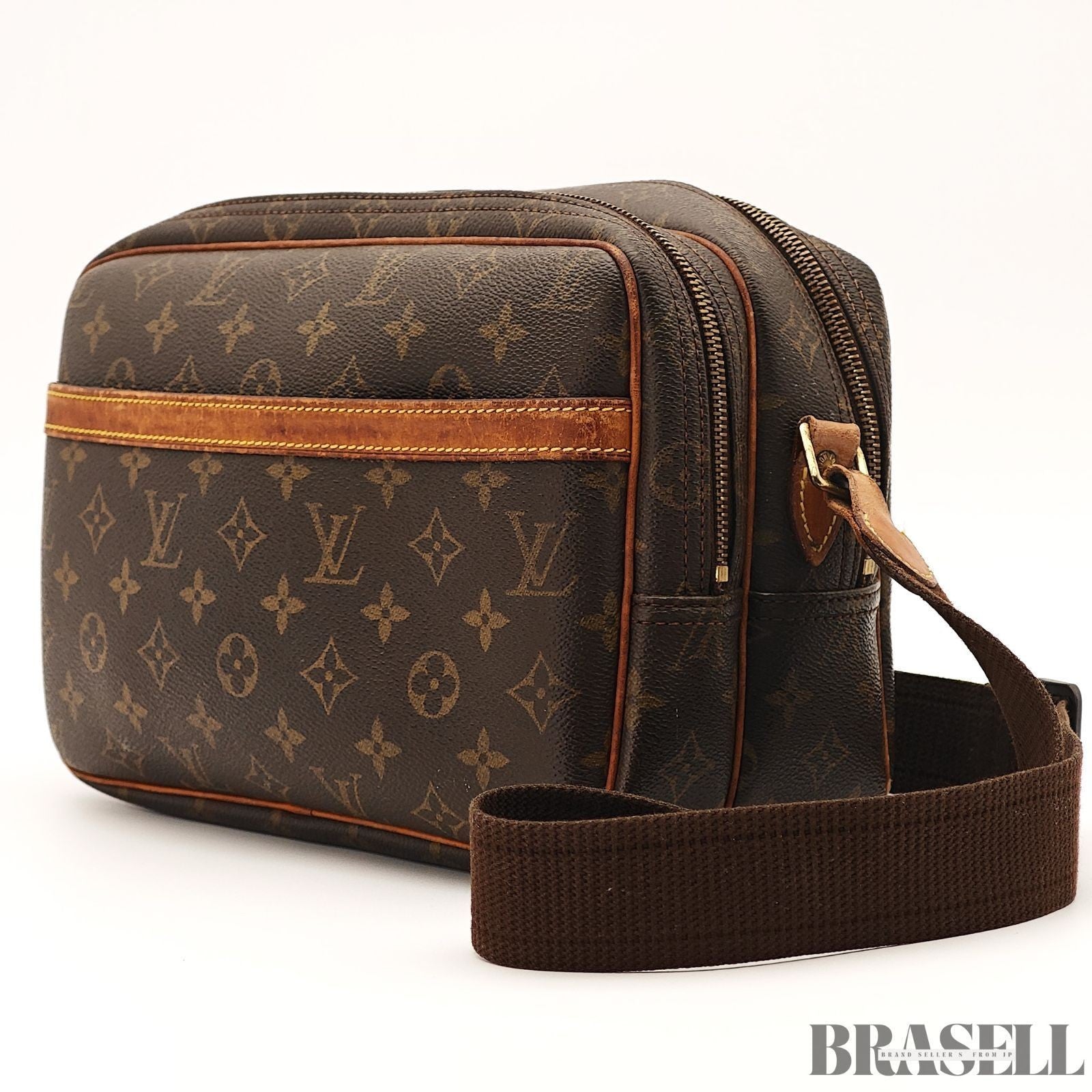 LOUIS VUITTON Reporter PM Crossbody Shoulder Bag Monogram Leather M45254 SP0060