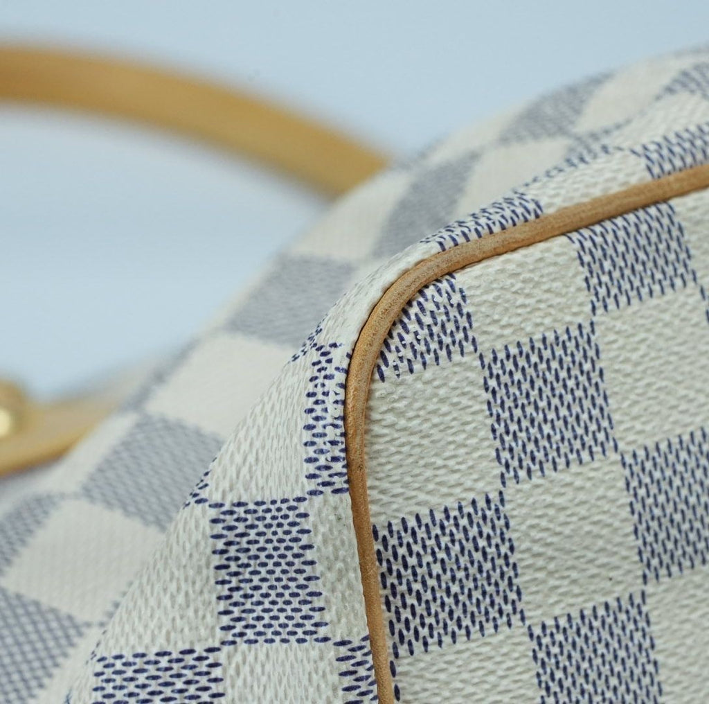 LOUIS VUITTON Damier Azur Saleya PM N51186