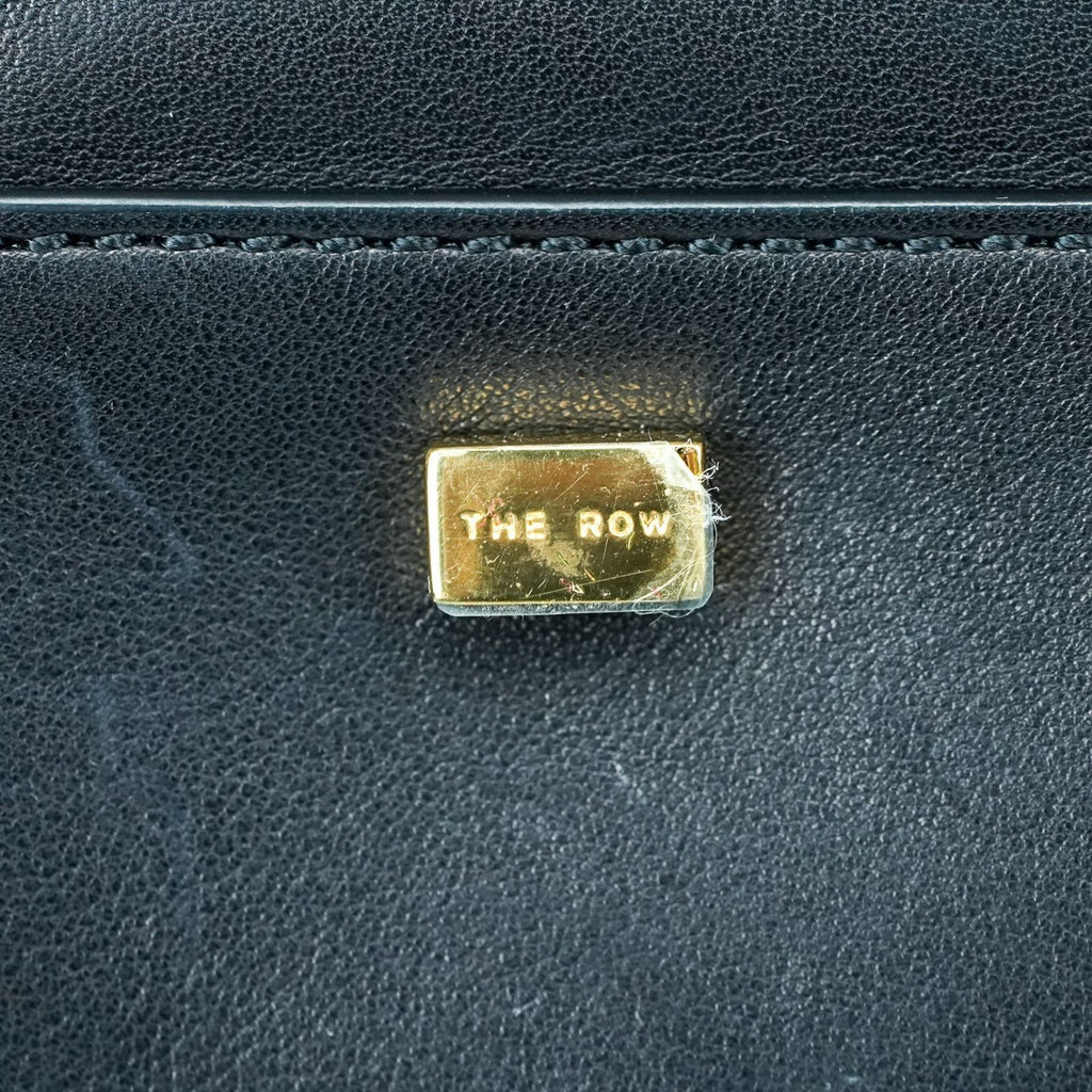 THE ROW Margaux 10 Saddle Leather 2-Way Handbag Shoulder Bag
