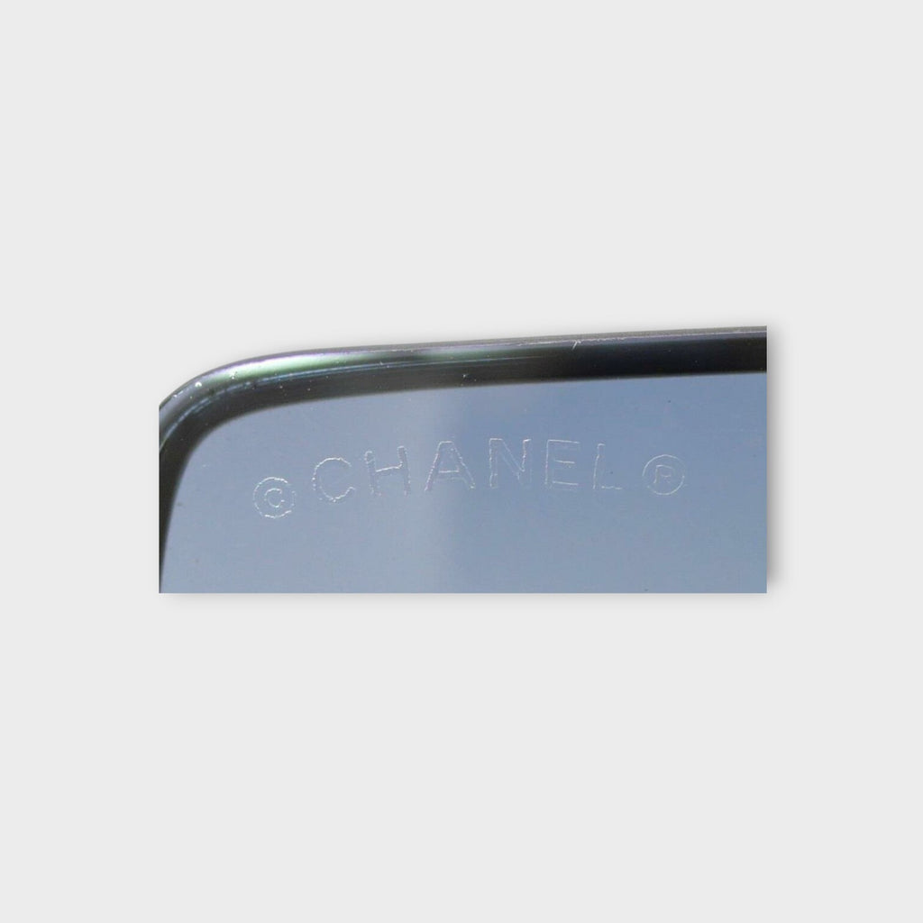 CHANEL 4092-B Blue Gradient Sunglasses Coco Mark 62□15-120 Rhinestone 【A】