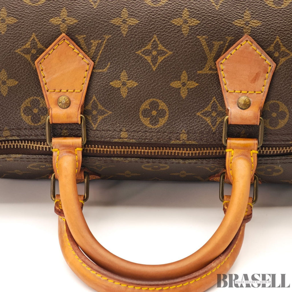 LOUIS VUITTON Speedy 30 M41526 Mini Boston Bag Brown Monogram Canvas Women's