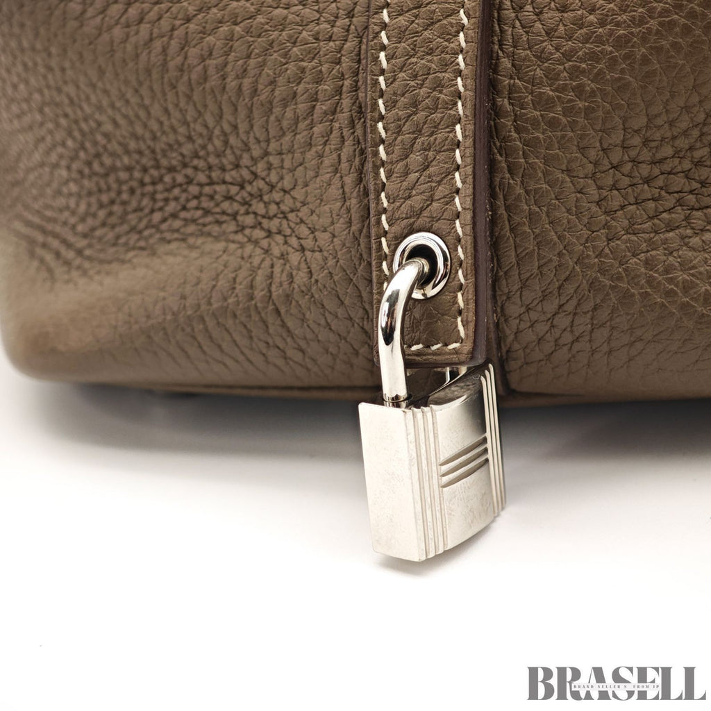 Hermes Picotin Lock PM 18 etoupe Handbag Women's With Padlock Key