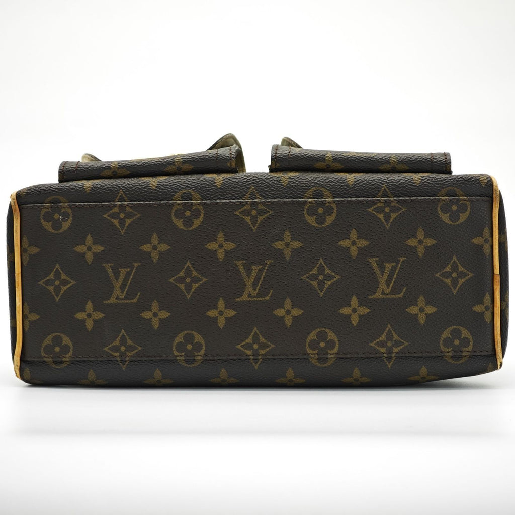 LOUIS VUITTON Manhattan PM M40026 Monogram Handbag Shoulder Bag Brown Women’s