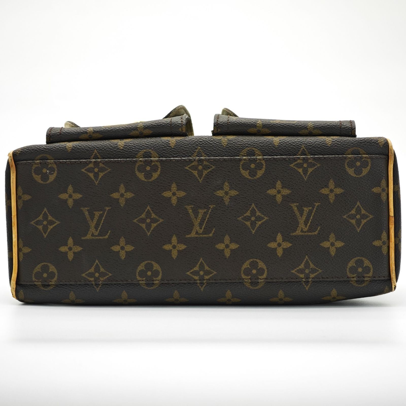 LOUIS VUITTON Manhattan PM M40026 Monogram Handbag Shoulder Bag Brown Women’s