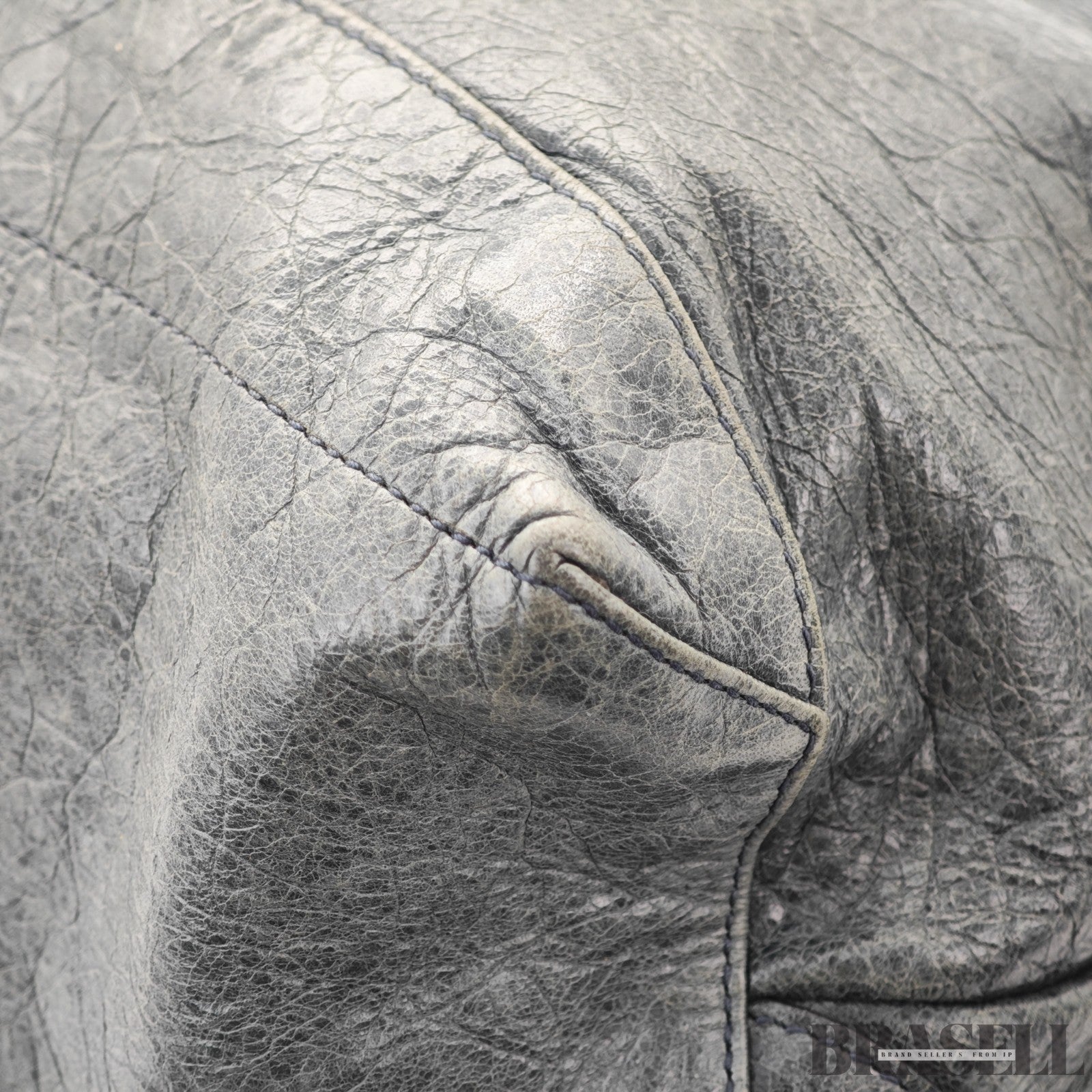 BALENCIAGA The Day Shoulder Bag Leather Hobo Bag Black