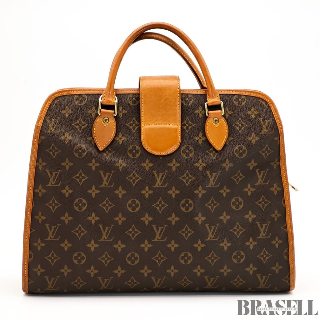 Louis Vuitton Monogram Rivoli M53380 Business Bag Handbag Brown Canvas Unisex