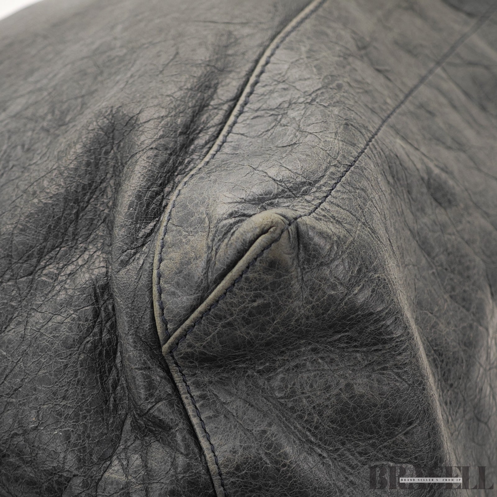 BALENCIAGA The Day Shoulder Bag Leather Hobo Bag Black