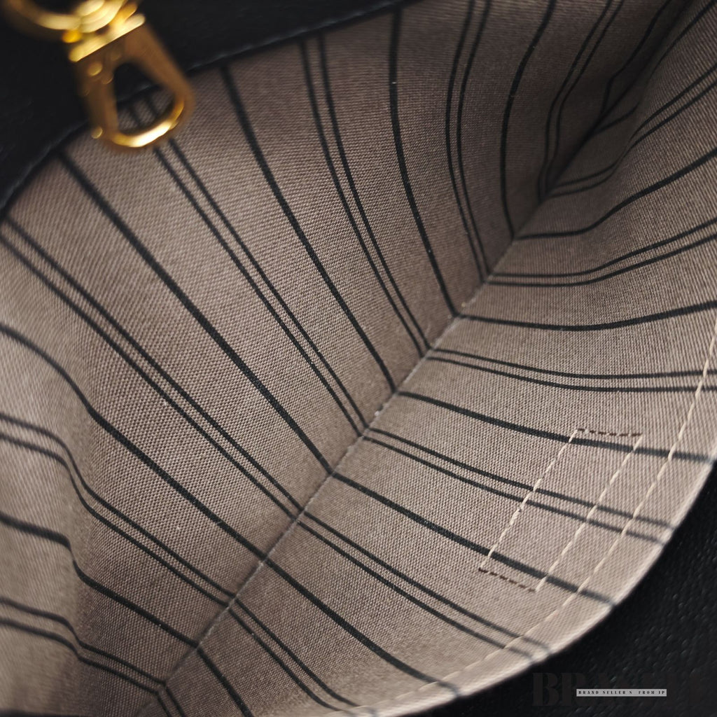 Louis Vuitton Montaigne BB M41048 Monogram Empreinte Black Handbag Bag Women