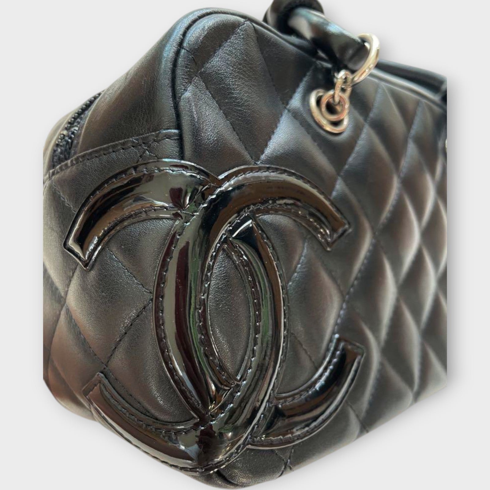 CHANEL Cambon Mini Bowling Bag No. 10 Black