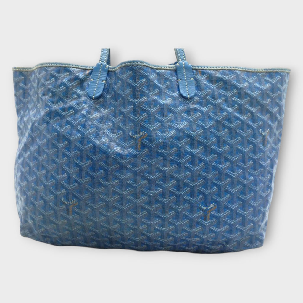 Goyard Saint Louis Tote Bag PM Blue with Pouch