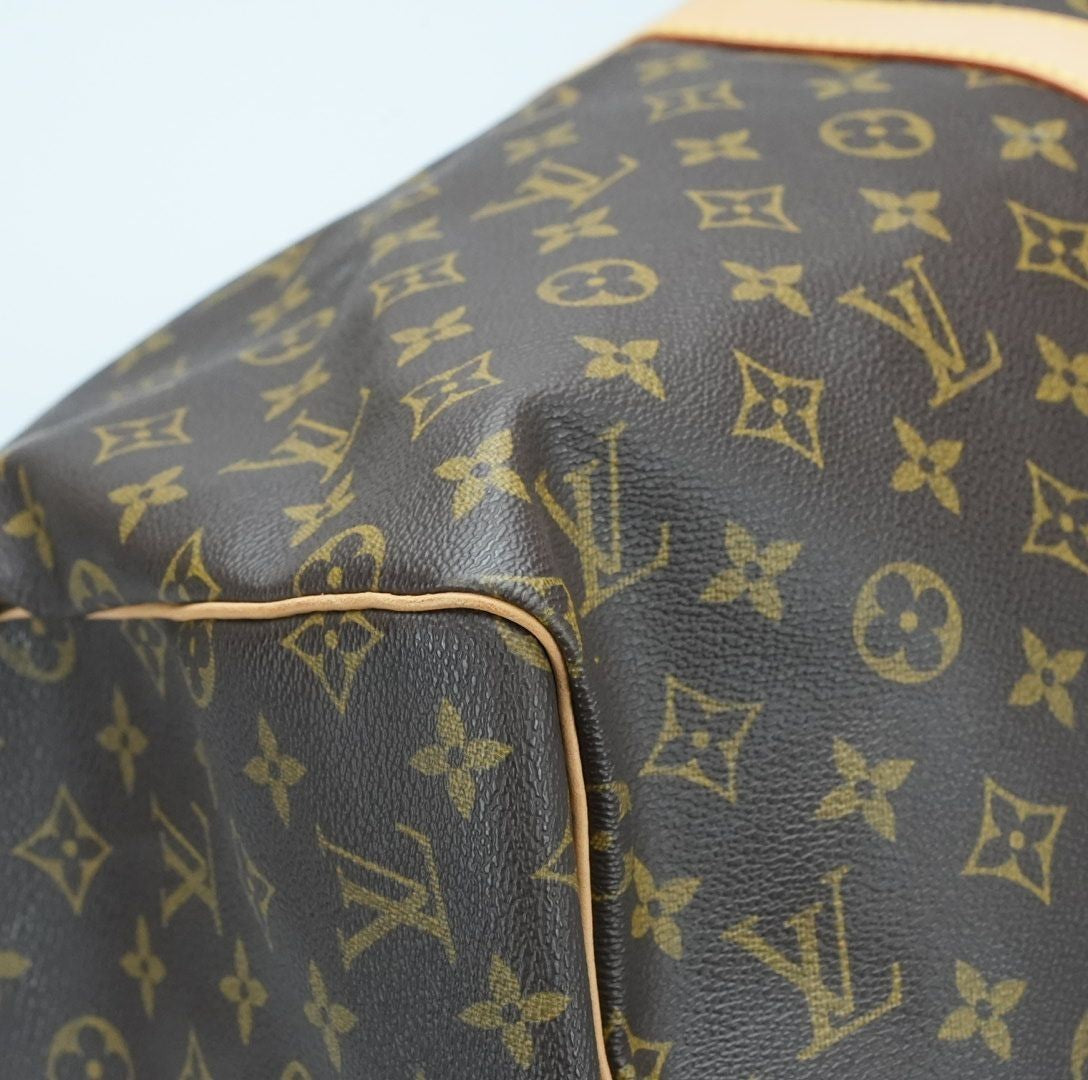LOUIS VUITTON Keepall 55 M41416 Boston Bag Travel Bag Brown Large Capacity