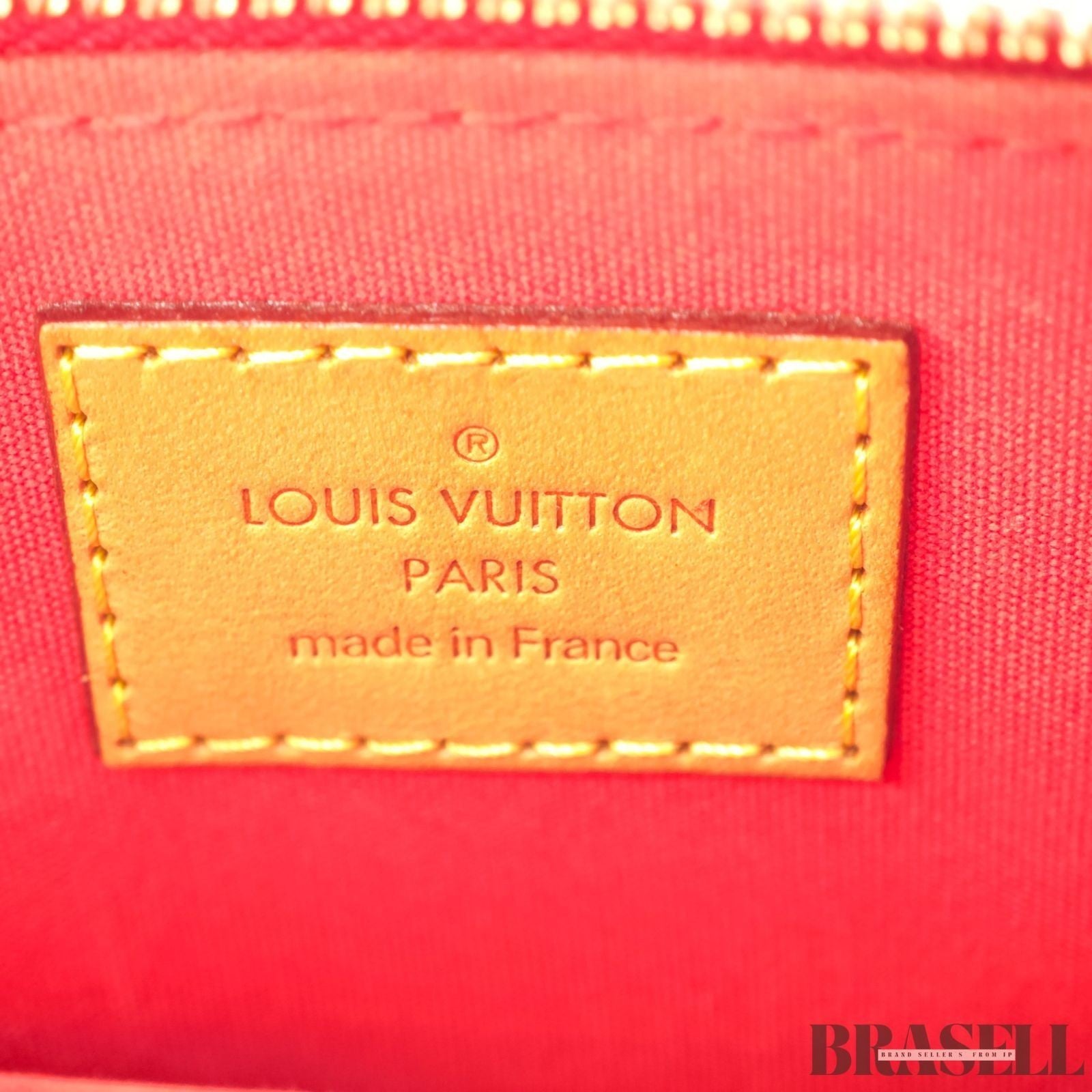 LOUIS VUITTON Alma BB Handbag Monogram Vernis M90174 2Way Slides Women
