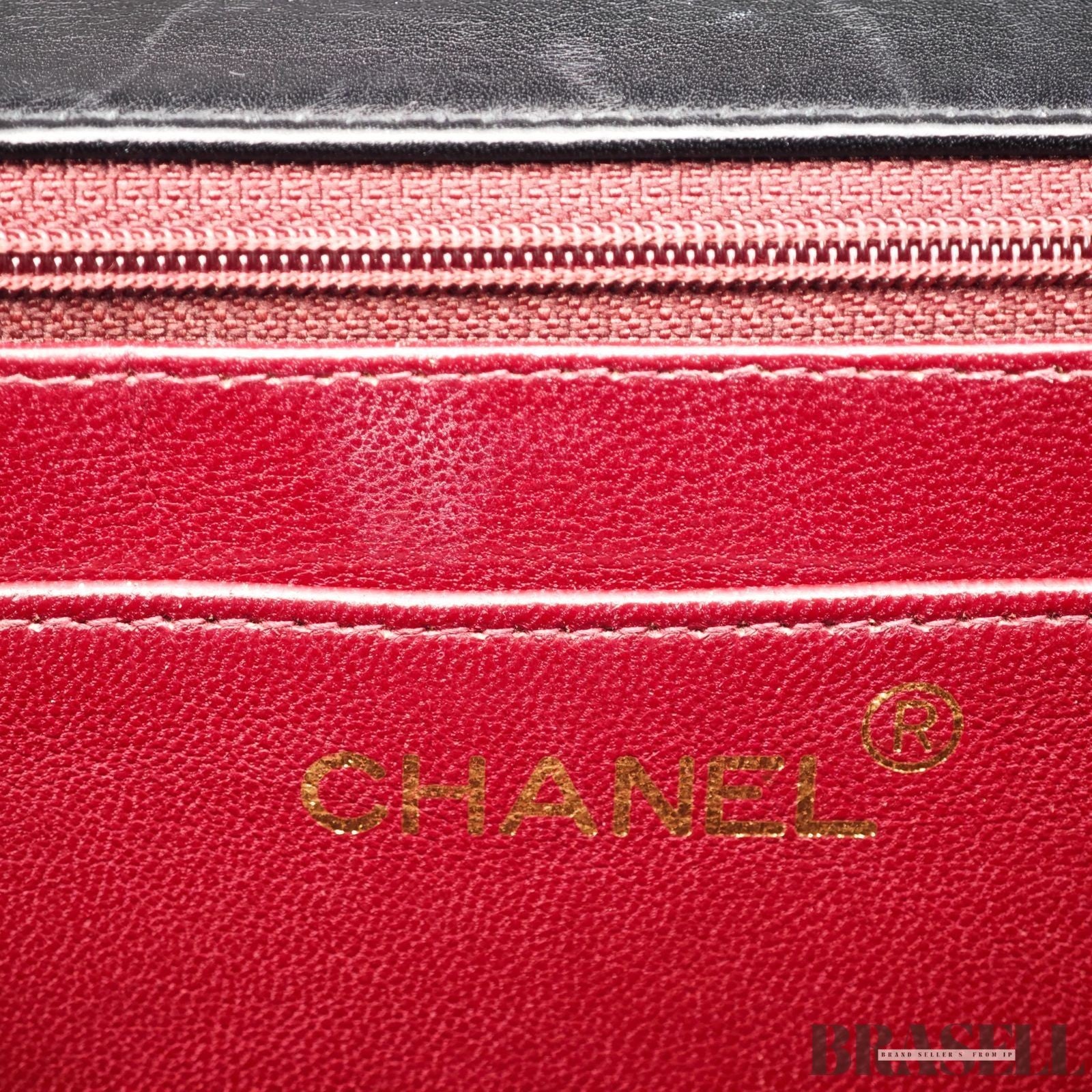 CHANEL Maxi Jumbo Matelasse Quilted Lambskin Chain Handbag Top Handle Bag Black