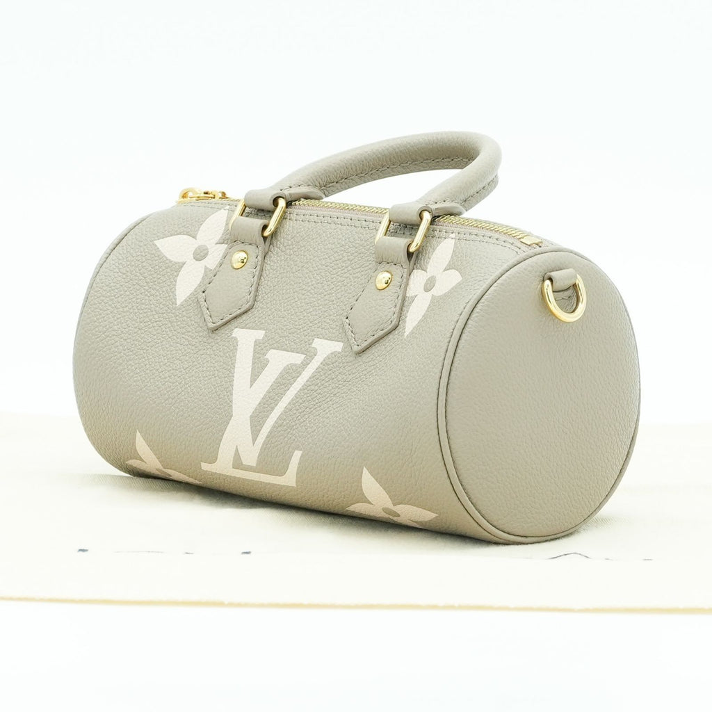 LOUIS VUITTON Empreinte Giant Papillon BB M46031 Handbag Beige Tourtière Cream