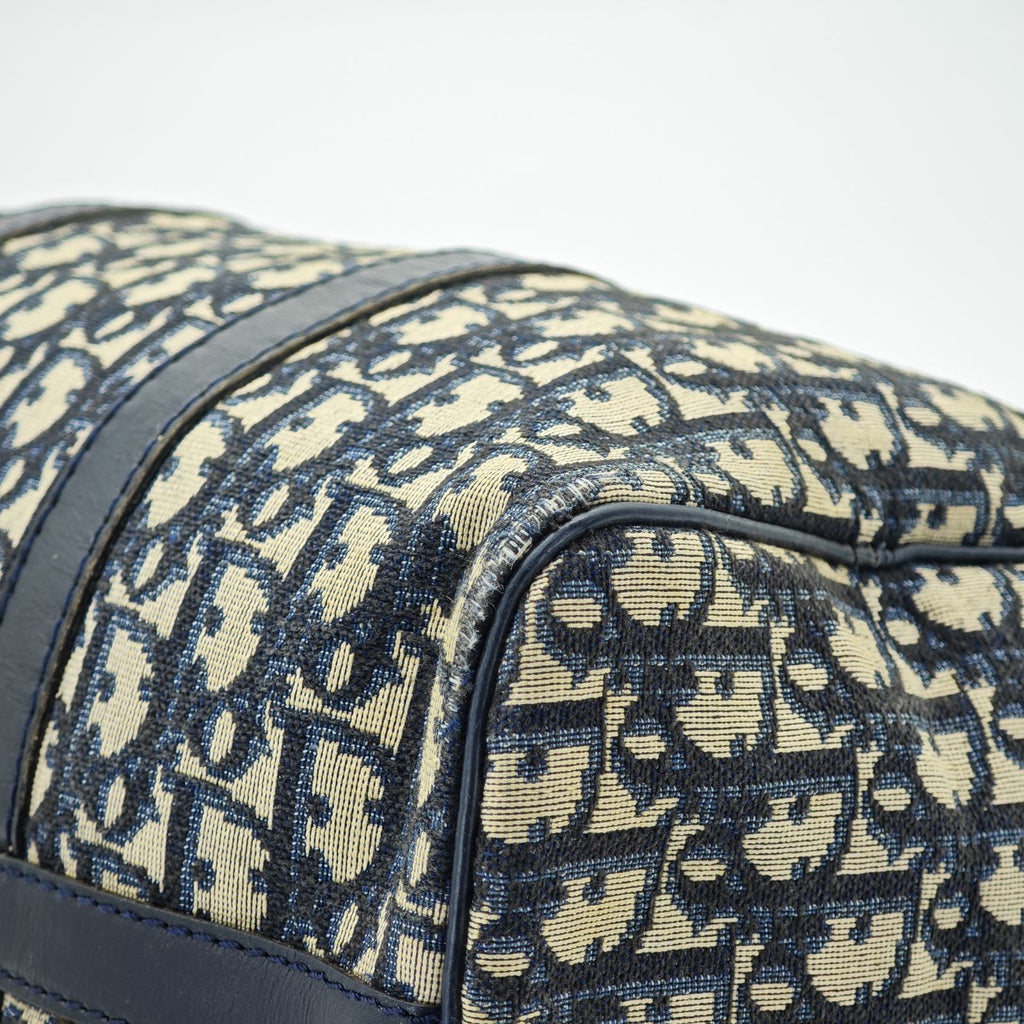 Dior Trotter Boston Bag Canvas Navy Color Women’s Bag