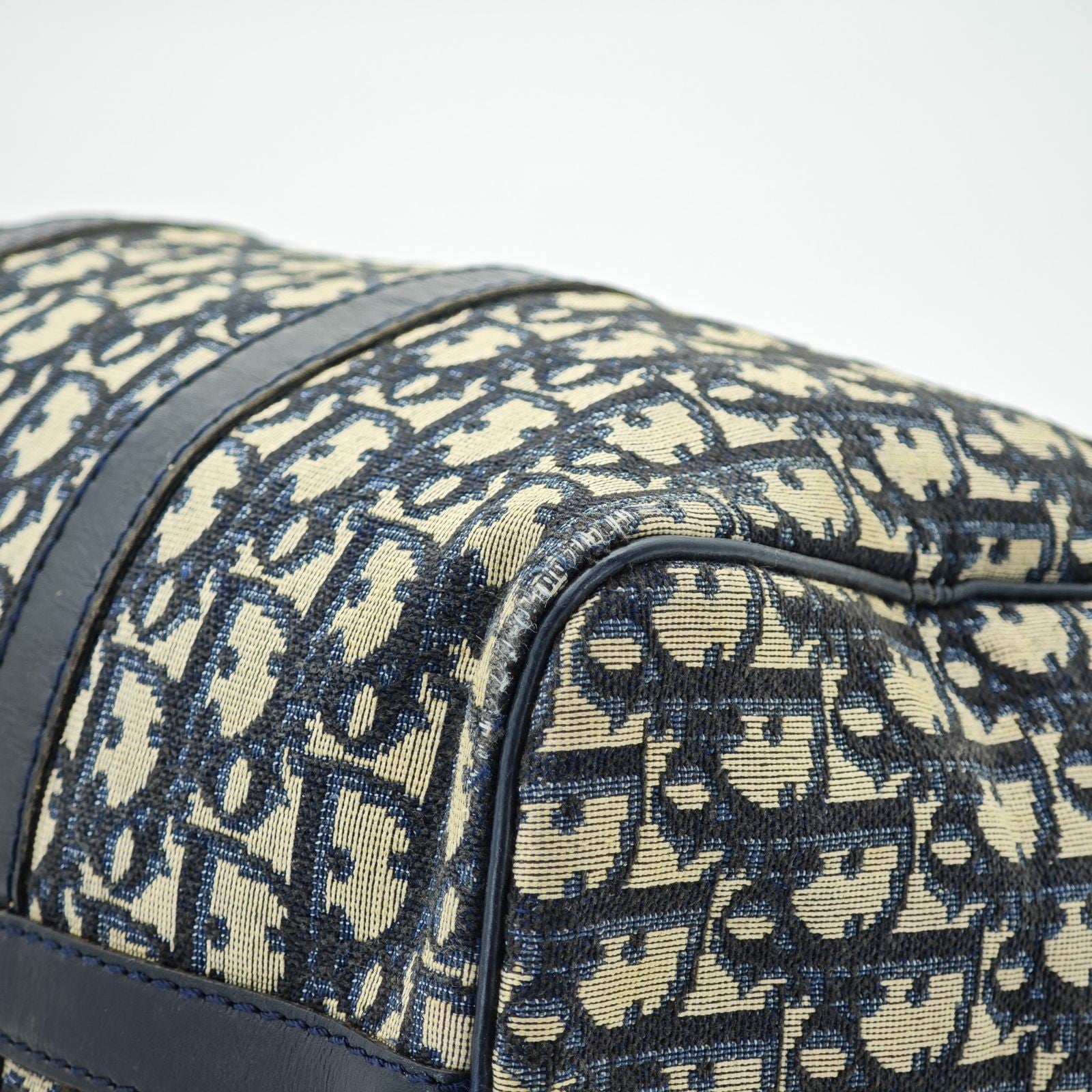 Dior Trotter Boston Bag Canvas Navy Color Women’s Bag