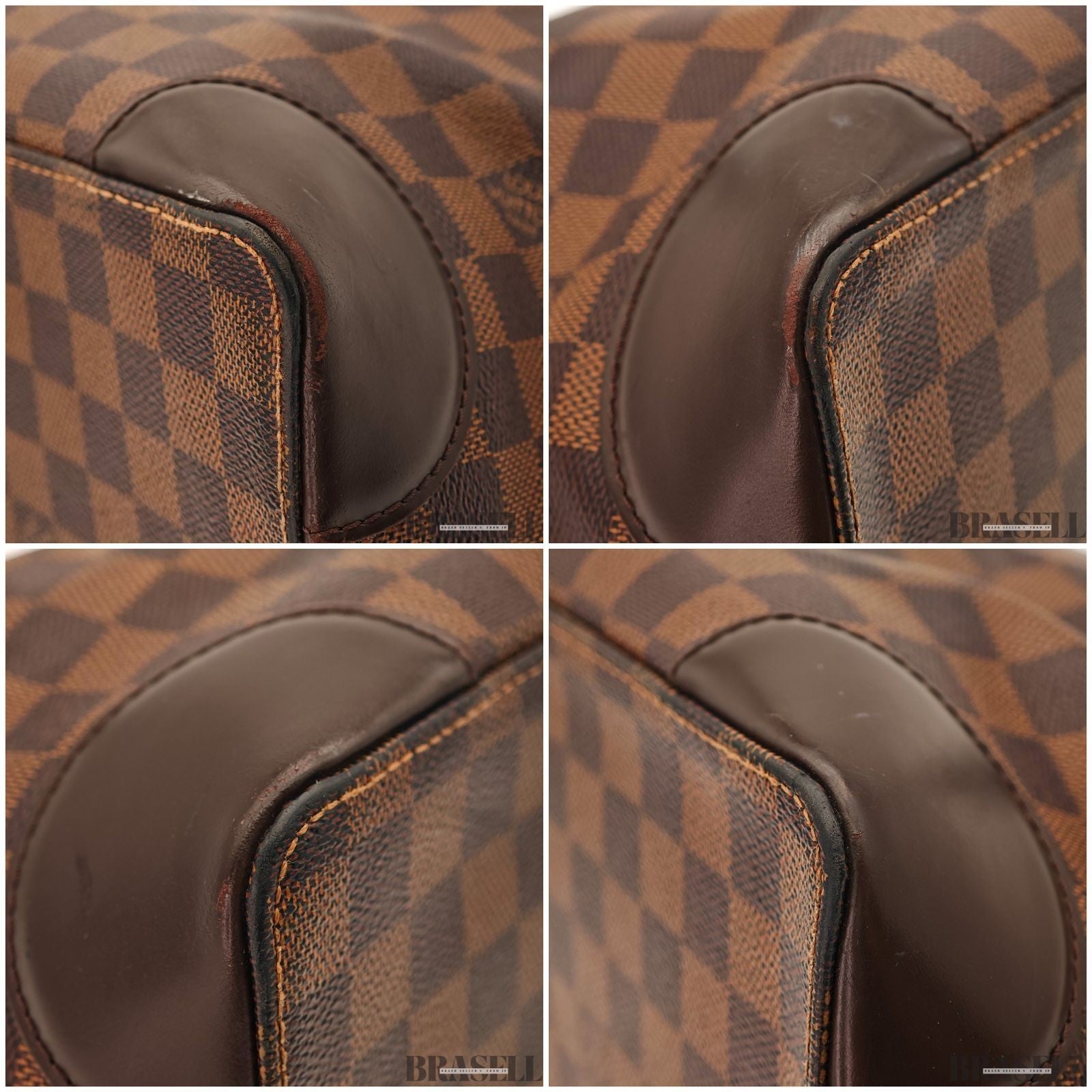 Louis Vuitton Hampstead MM N51204 Handbag Tote Bag Large Capacity Brown