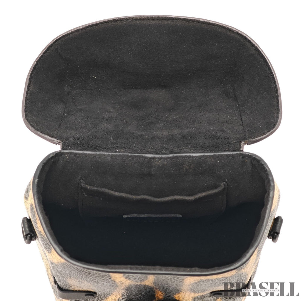 Louis Vuitton Monogram Reverse Leopard M43001 2Way Handbag Brown Black Canvas