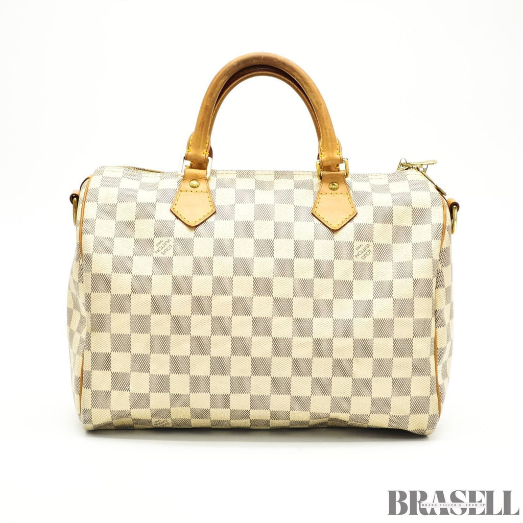 Louis Vuitton Azur Speedy Bandoulière 30 N40592 Handbag Shoulder Bag 2Way Ivory