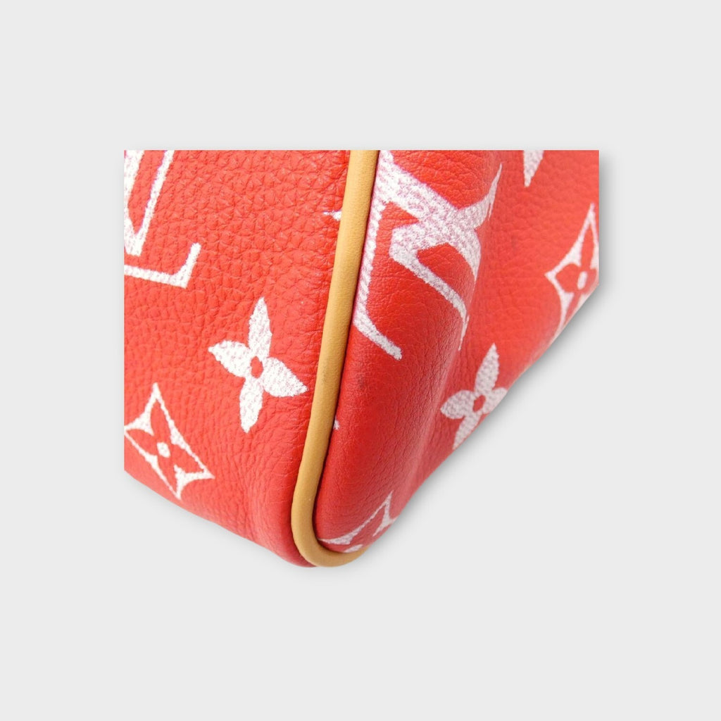 Louis Vuitton Monogram Speedy P9 Bandoulière M24420 Boston Bag Rouge【A】