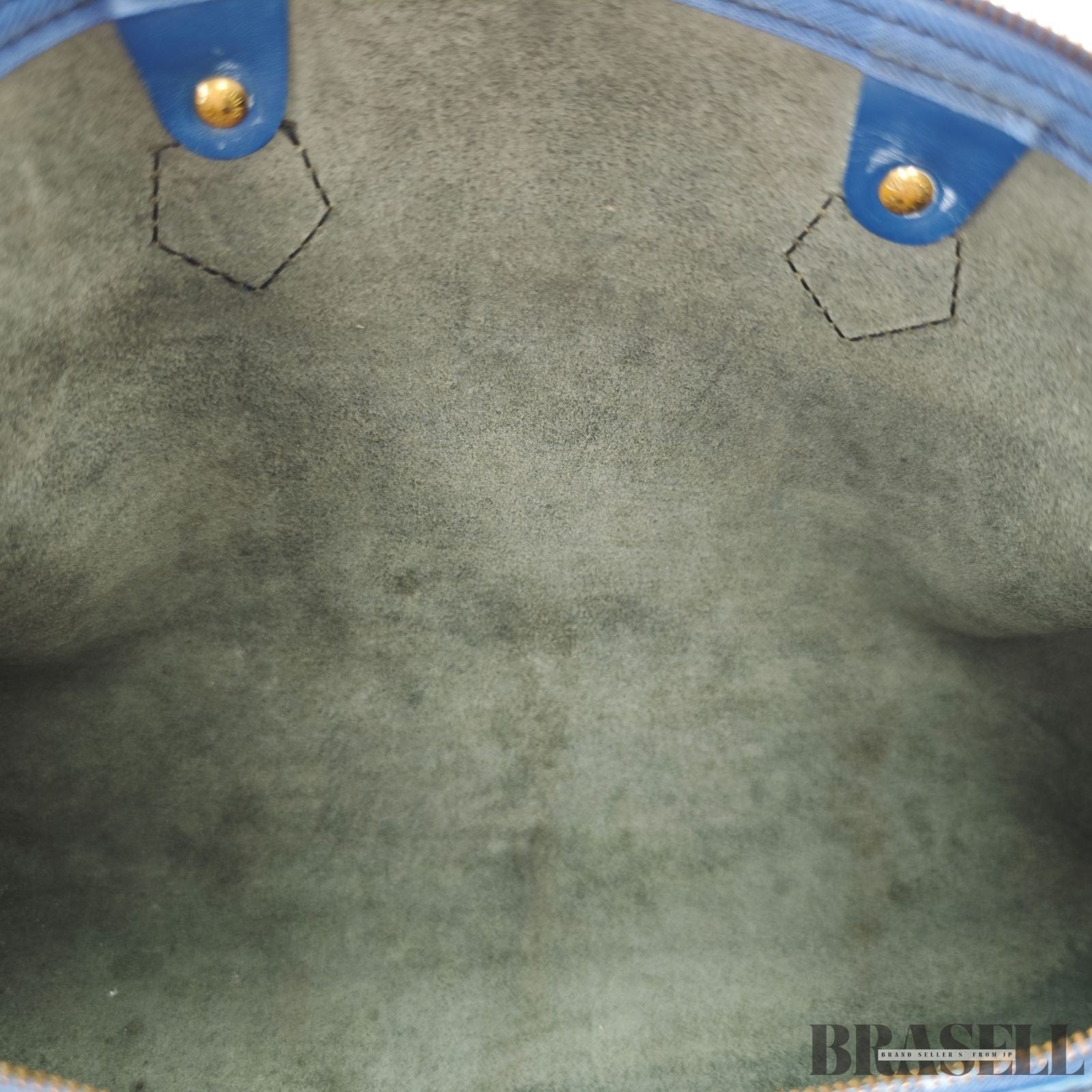 LOUIS VUITTON M42985 Epi Speedy 40 Boston Bag Handbag Blue Leather VI1900