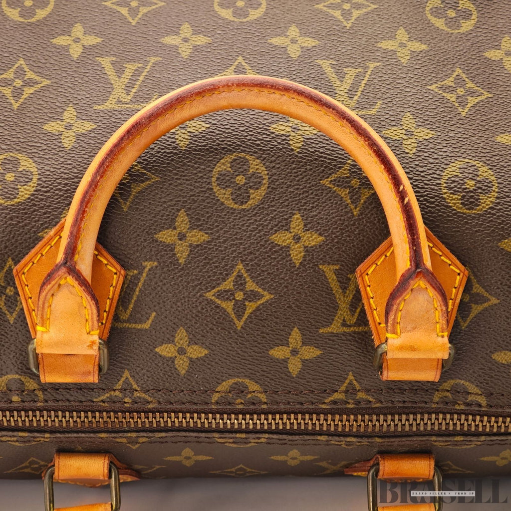 LOUIS VUITTON Speedy 35 M41524 Handbag Brown Monogram Canvas Mini Boston Bag
