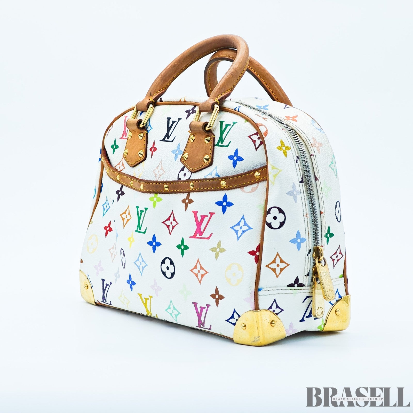 LOUIS VUITTON Trouville Bag M92663 Monogram Handbag Multicolore Blanc
