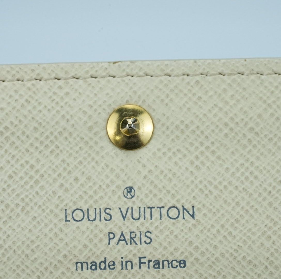 LOUIS VUITTON Damier Azur Portefeuille Sarah N61735 Long Wallet Men and Women