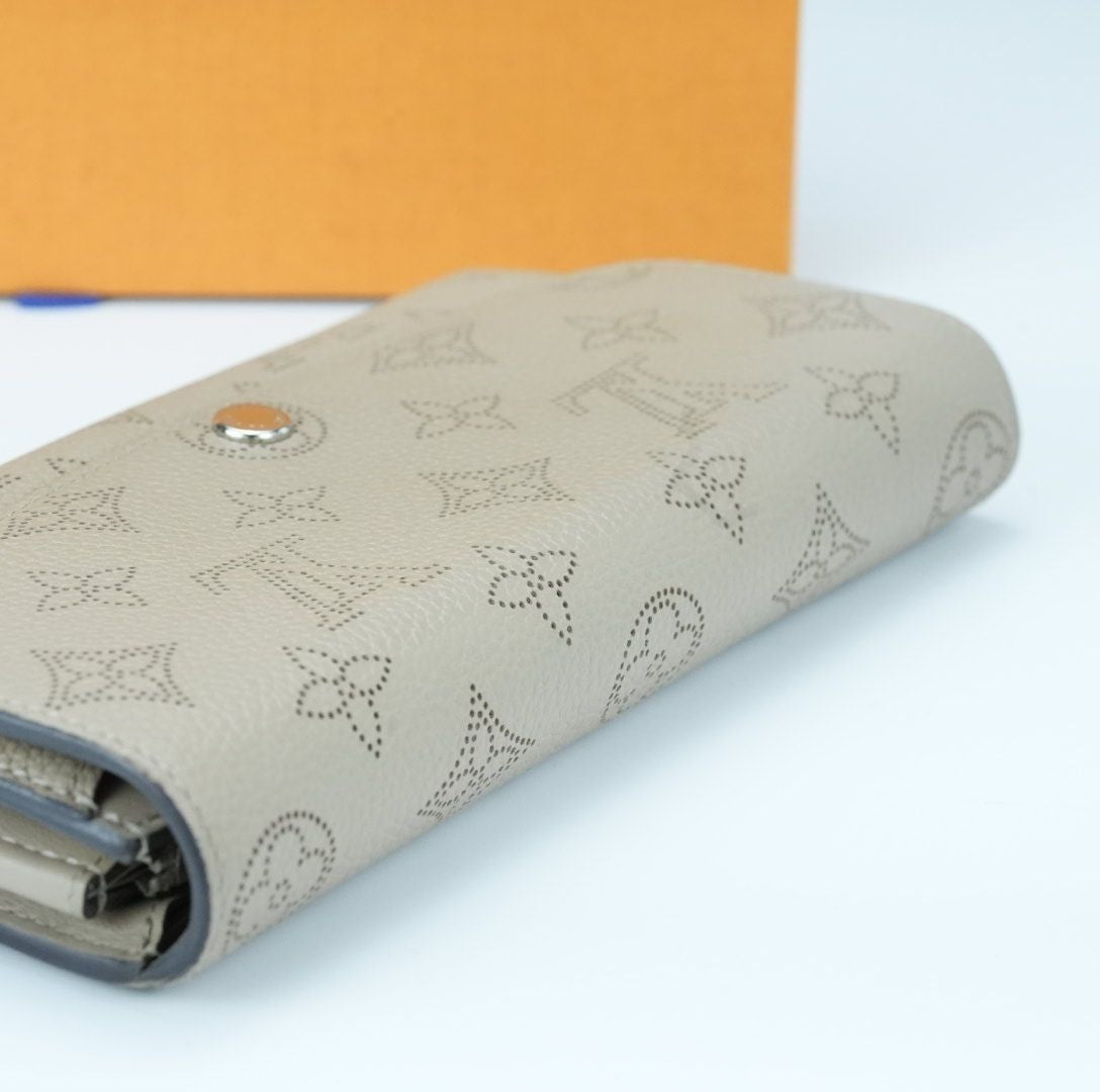 LOUIS VUITTON Mahina Portefeuille Iris Long Wallet M60144 Beige