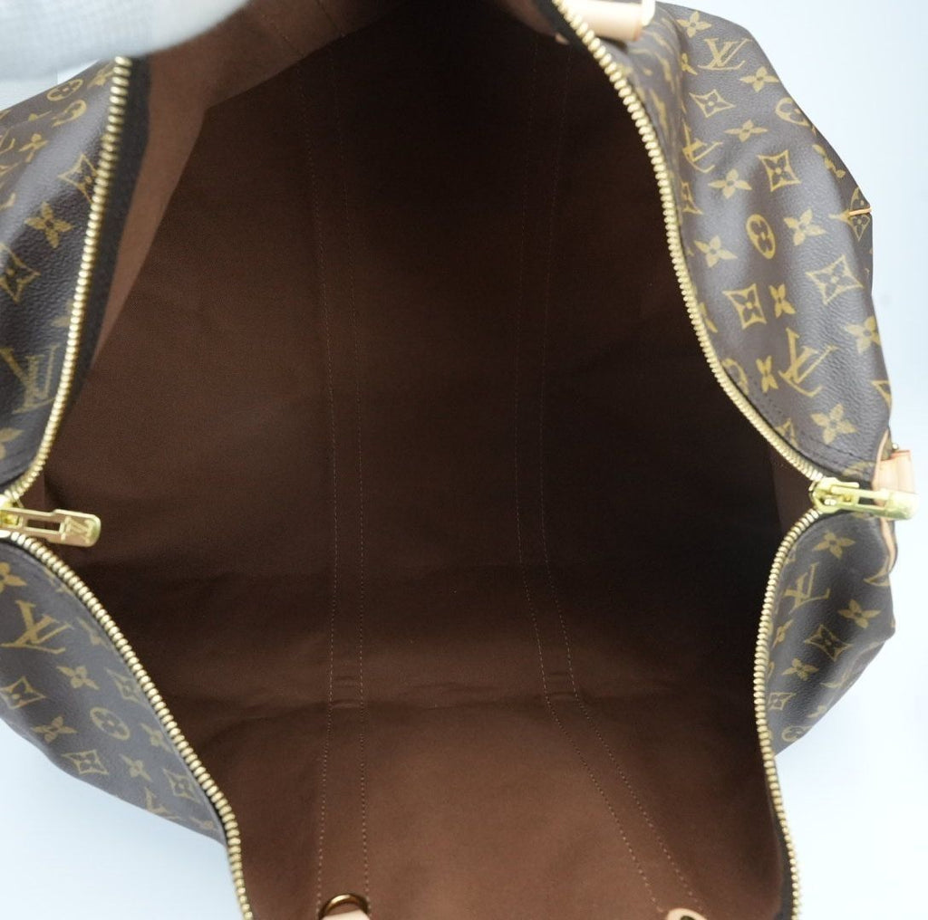 LOUIS VUITTON Keepall 55 M41416 Boston Bag Travel Bag Brown Large Capacity