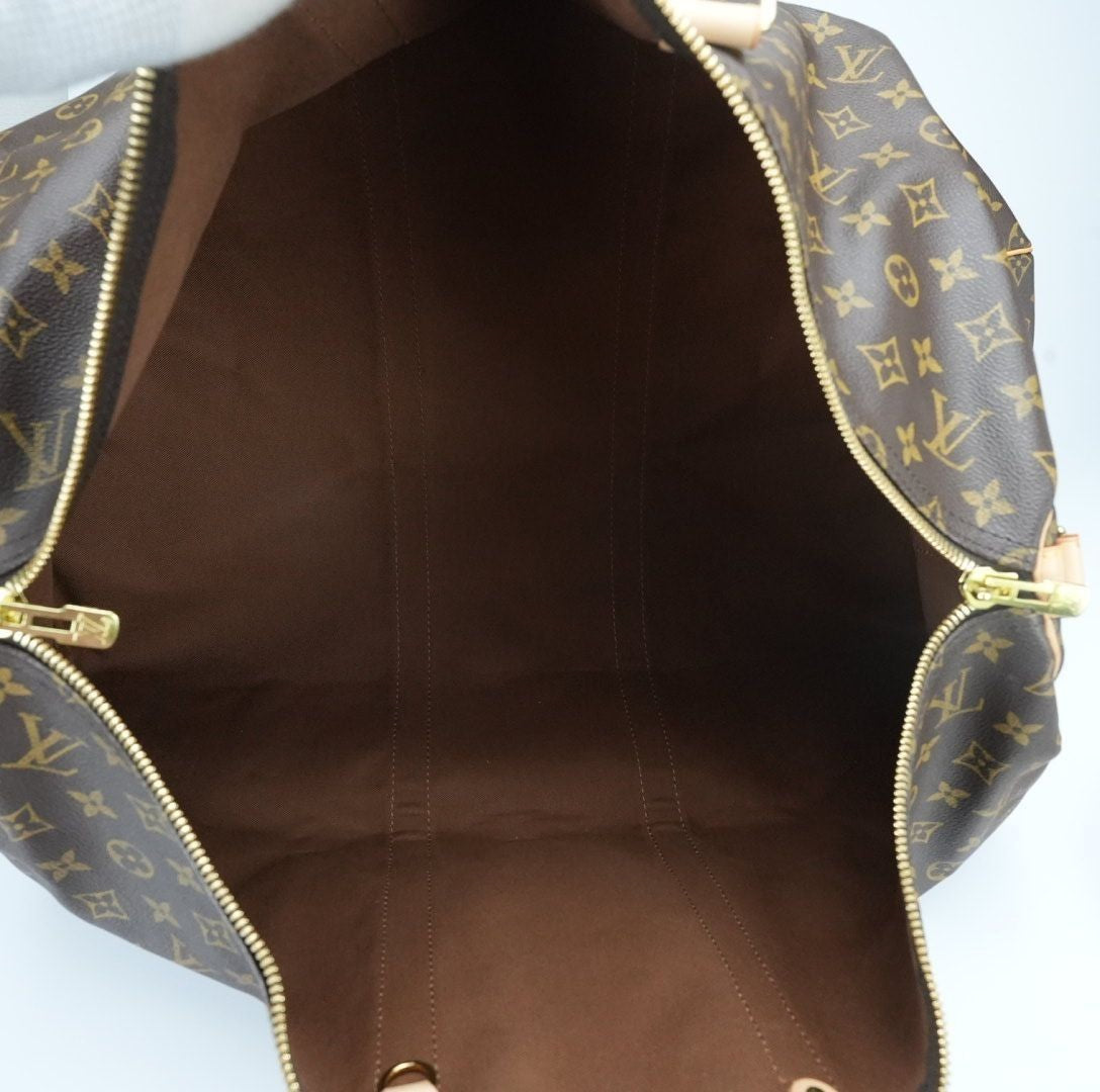LOUIS VUITTON Keepall 55 M41416 Boston Bag Travel Bag Brown Large Capacity