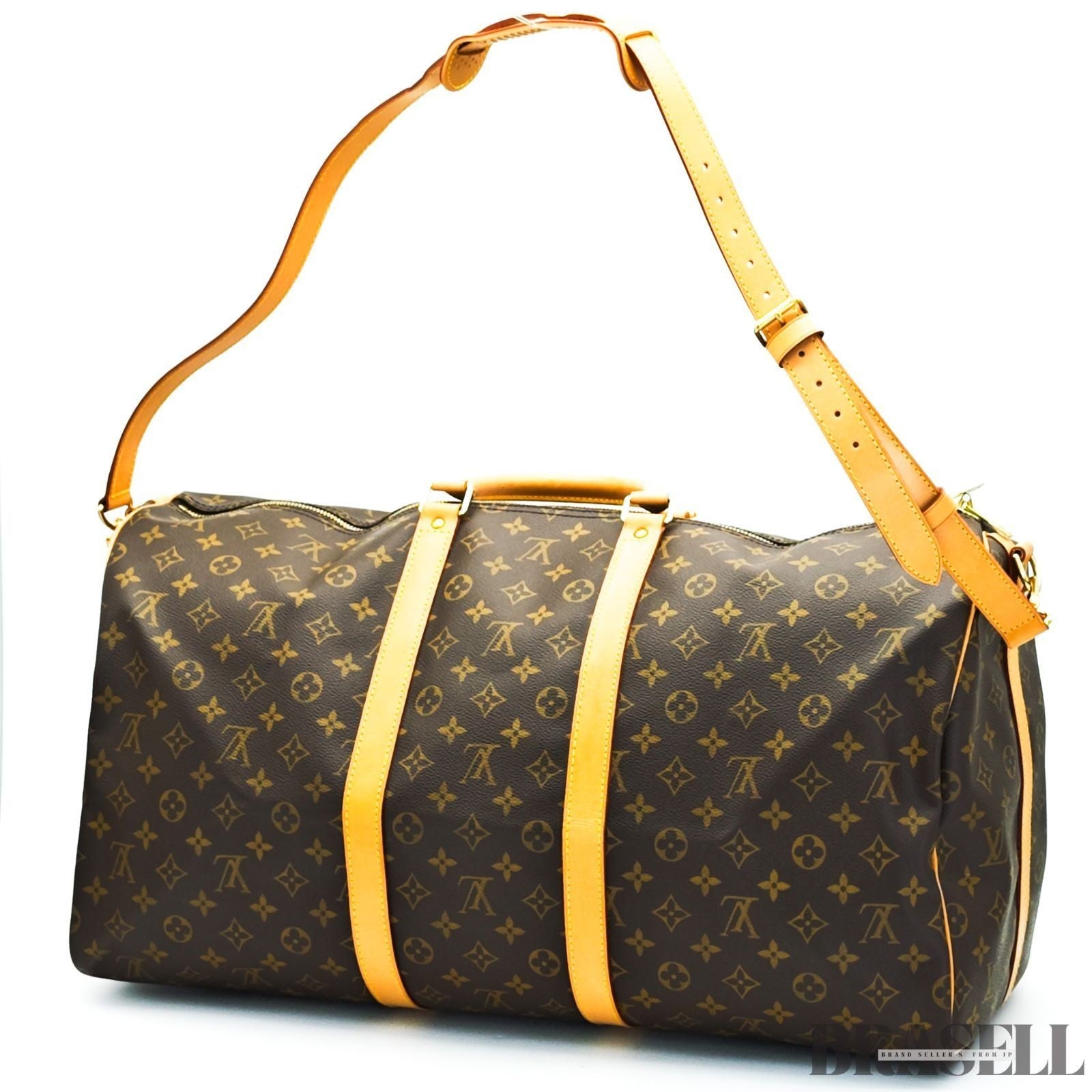 Louis Vuitton Keepall Bandoulière 55 M41414 Handbag Boston Bag Larg Brown Unisex
