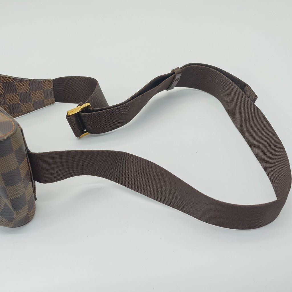 LOUIS VUITTON Damier Geronimos N51994 Shoulder/Body Bag Brown Men Women