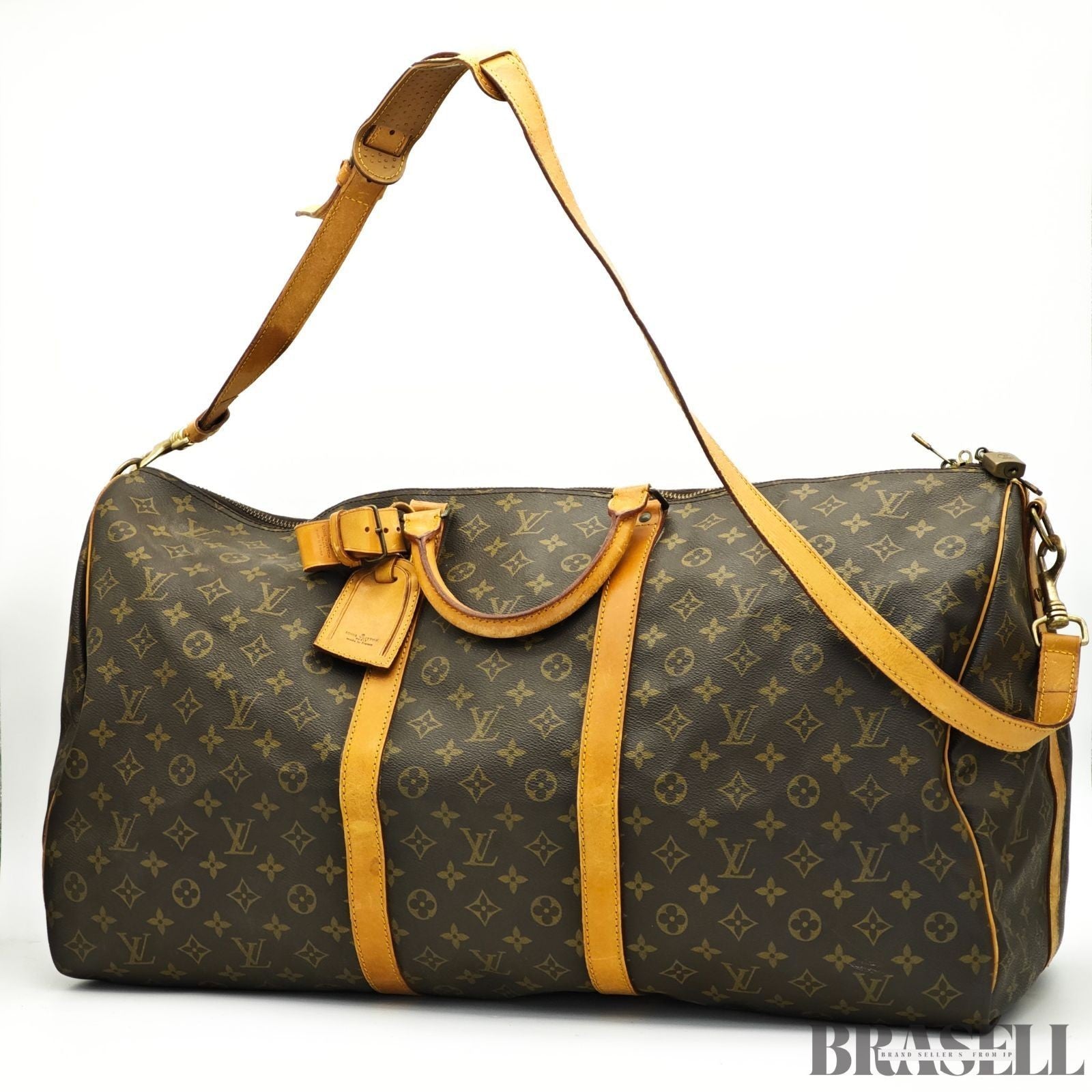 Louis Vuitton Keepall Bandoulière 60 M41412 Handbag Boston Bag Brown Unisex