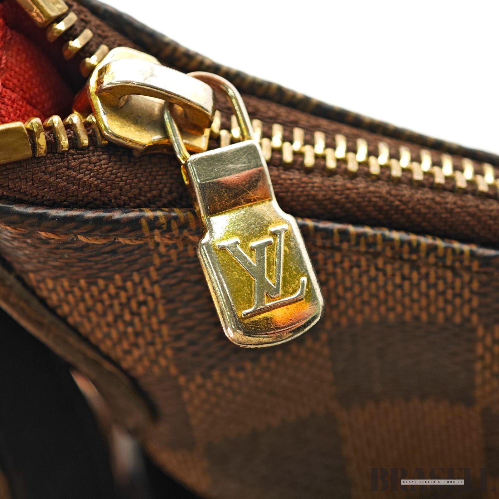 Borsa a tracolla Louis Vuitton Bloomsbury PM N42251 Damier Ebene in tela marrone
