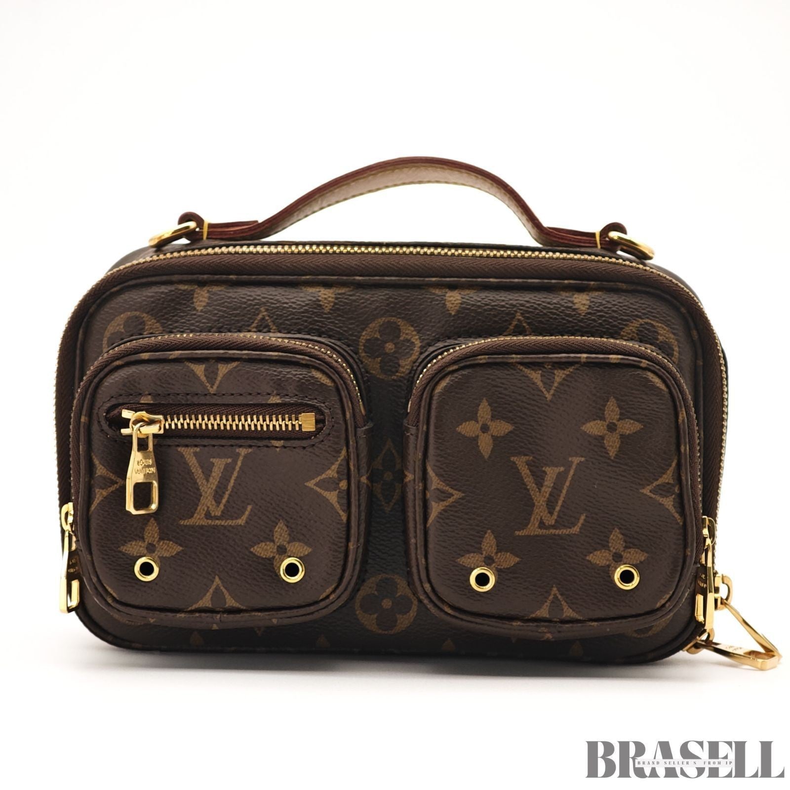Louis Vuitton Utility Crossbody Bag M80446 Handbag Mini Bag Brown Unisex