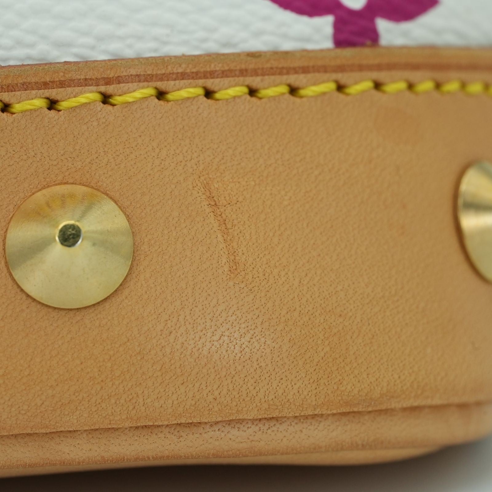 LOUIS VUITTON Multicolore Alma M40443 Handbag Blanc White Women's