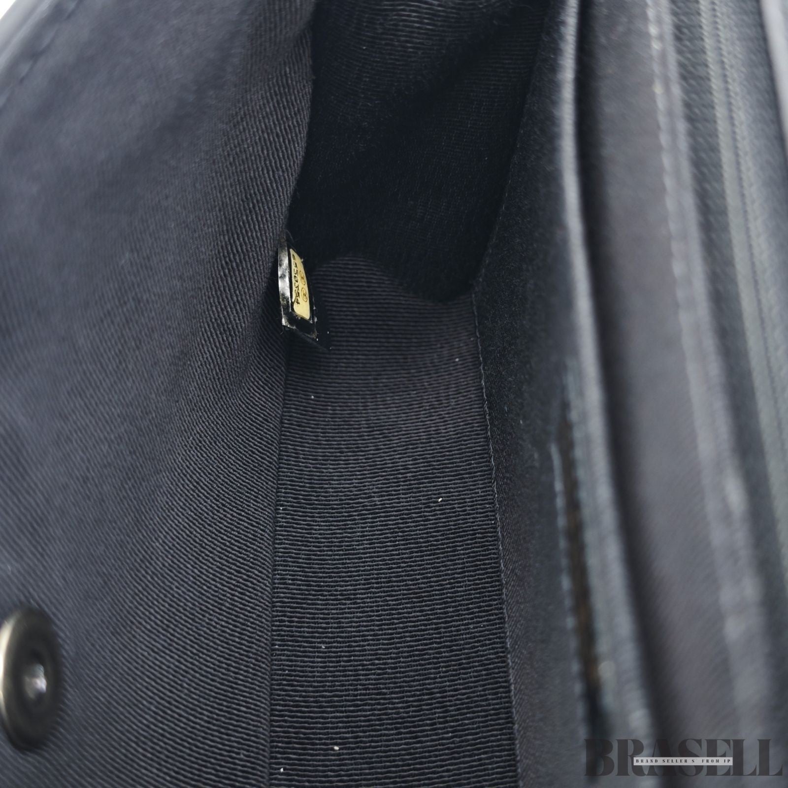 CHANEL Wild Stitch A14687 Leather Flap Shoulder Bag Black Women’s