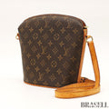 Louis Vuitton Monogram Drouot M51290 Shoulder Bag Crossbody Leather Brown Women