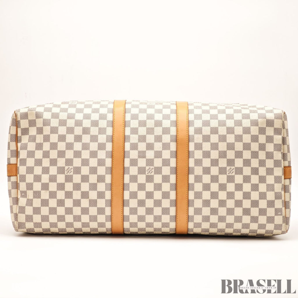 LOUIS VUITTON Keepall Bandouliere 55  Damier Azur N41429 Boston Bag