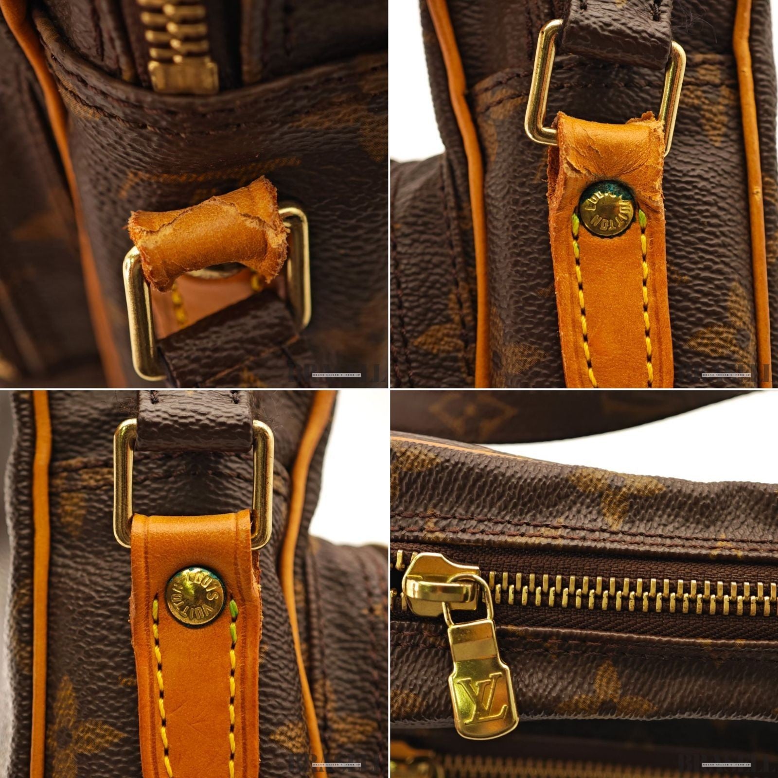 LOUIS VUITTON Amazon Crossbody Shoulder Bag Monogram Leather Brown M45236