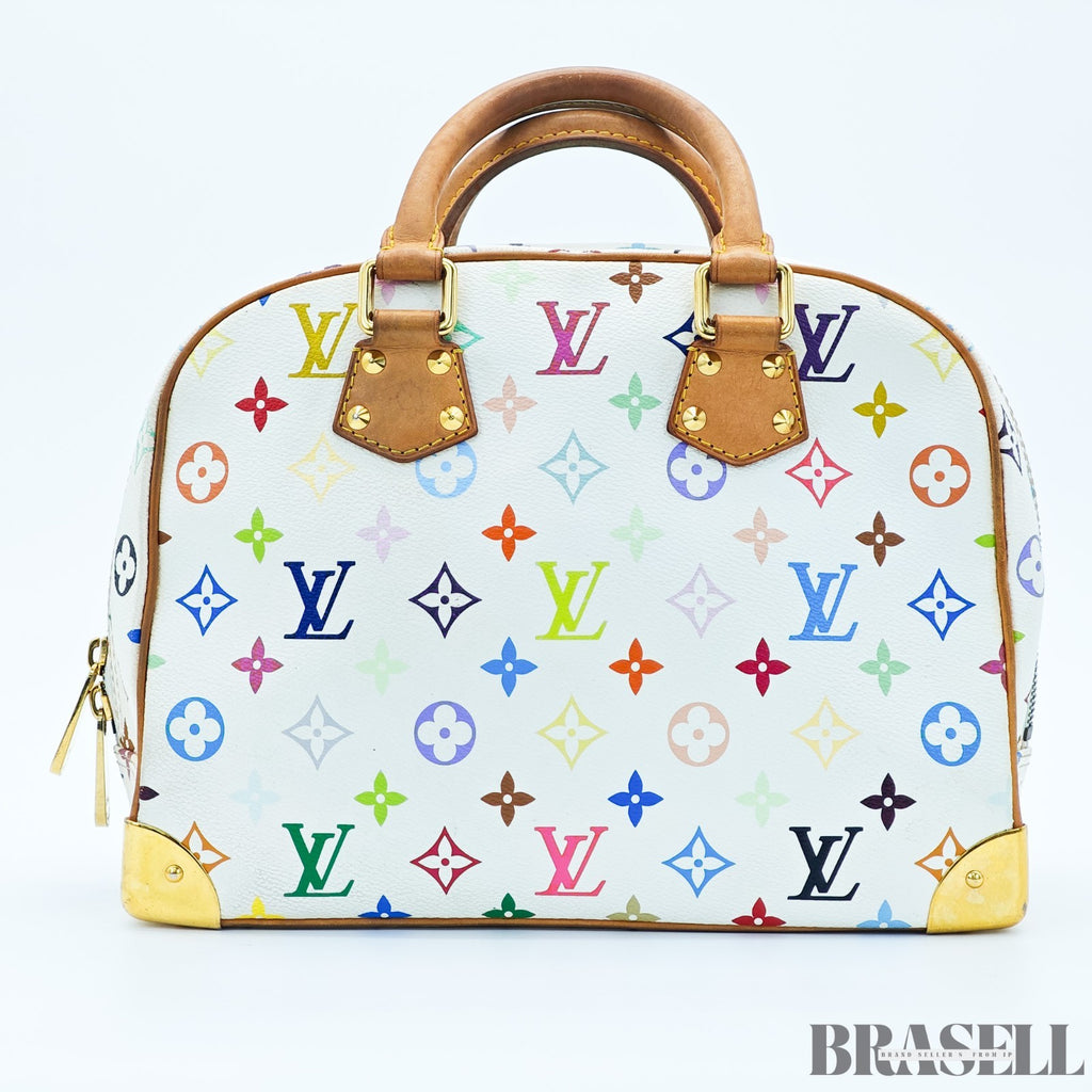 LOUIS VUITTON Trouville Bag M92663 Monogram Handbag Multicolore Blanc