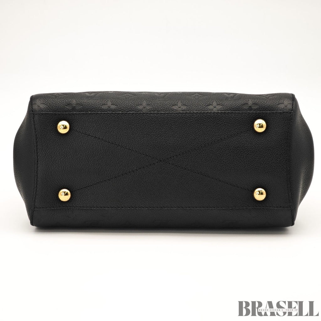 Louis Vuitton Montaigne BB M41048 Monogram Empreinte Black Handbag Bag Women