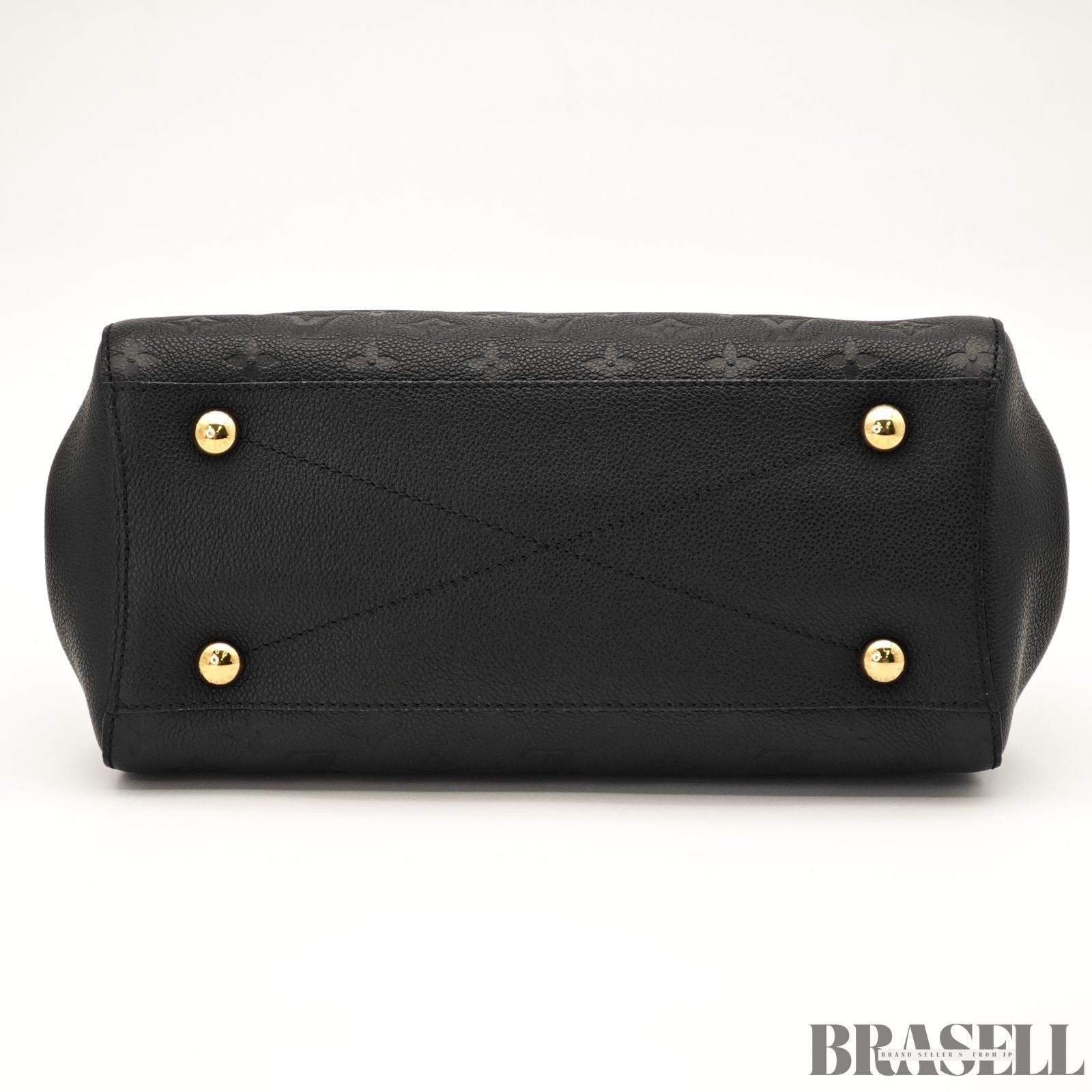 Louis Vuitton Montaigne BB M41048 Monogram Empreinte Black Handbag Bag Women